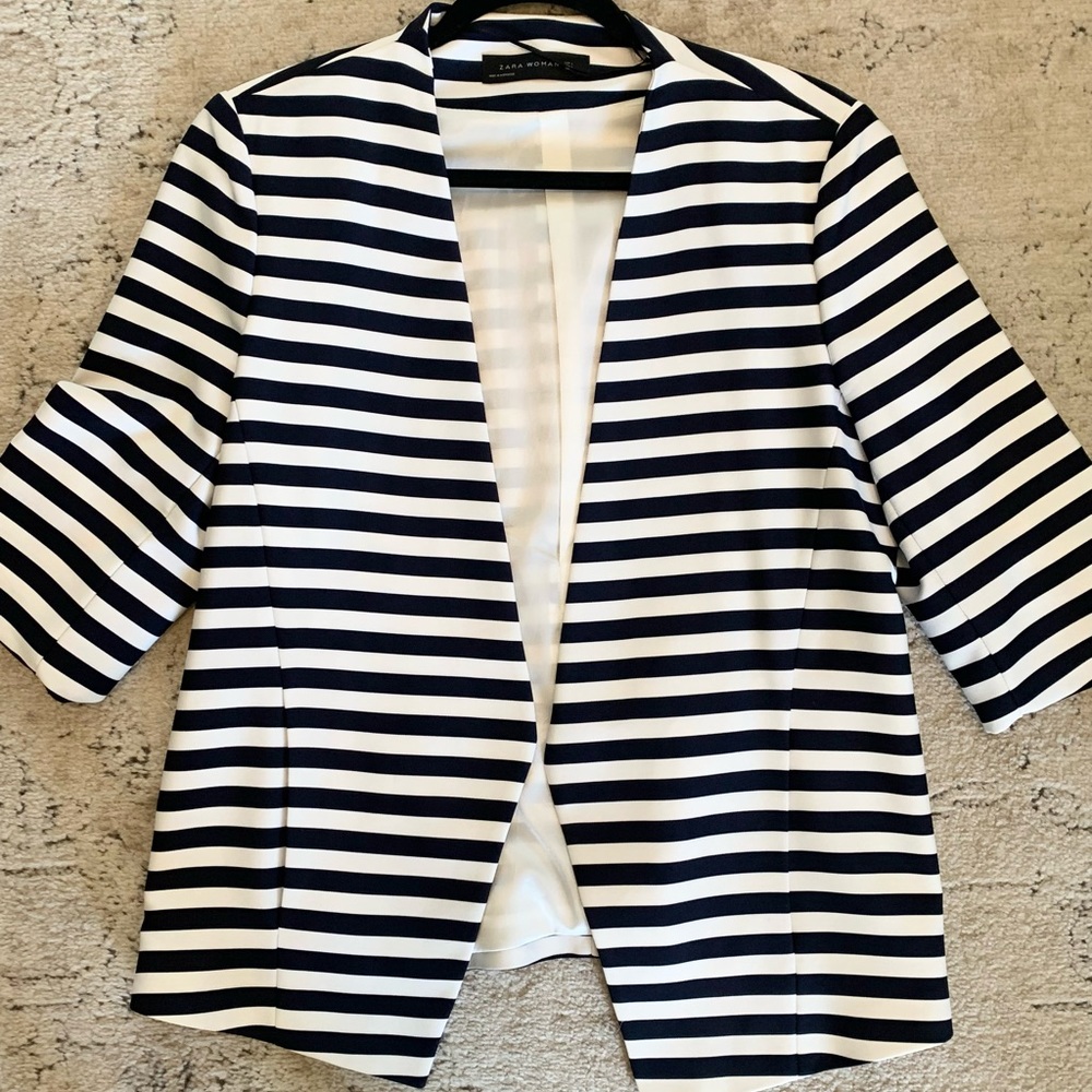 Zara striped blazer. Size Small.